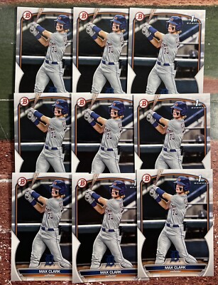 2023 Bowman Draft Max Clark (9) Card 1st Bowman Lot Tigers #BD-76