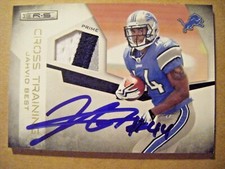 JAHVID BEST signed #/50 LIONS CAL 2010 R&S Cross Training JERSEY football AUTO