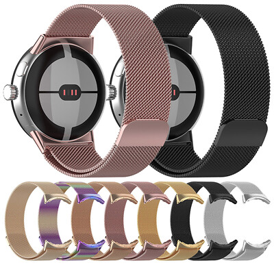 Stainless Steel Mesh Loop Magnetic Strap Replacement for Google Pixel Watch 1/2
