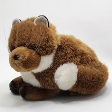 Vintage Baby Red Fox Plush 1989 Dakin Laying Down Stuffed Animal Wildlife Friend