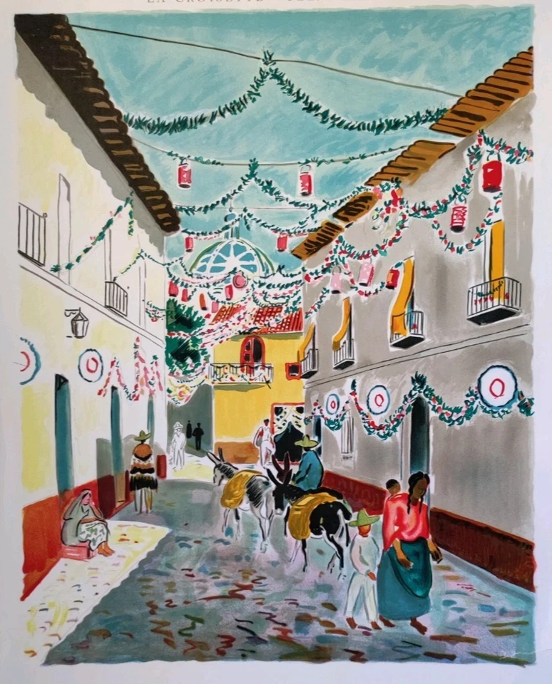 Affiche originale ancienne 1977 Yves Brayer exposition Galerie 65 Cannes /AP13 - Photo 3/3