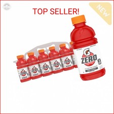 Gatorade Thirst Quencher Zero Sugar Sports Drink, Fruit Punch, 12oz Bottles, 12