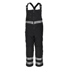 RefrigiWear Insulated Softshell Enhanced Visibility Bib Overalls - Hi-Vis,
