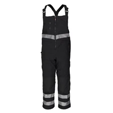 RefrigiWear Insulated Softshell Enhanced Visibility Bib Overalls - Hi-Vis,