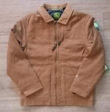 Boys John Deere Canvas Trucker Jacket Quilted Inside Size Small 6/7 
