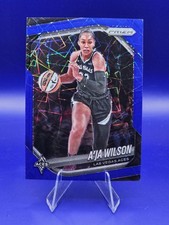 2025 Panini Prizm - A'ja Wilson #76 Blue Velocity Prizm
