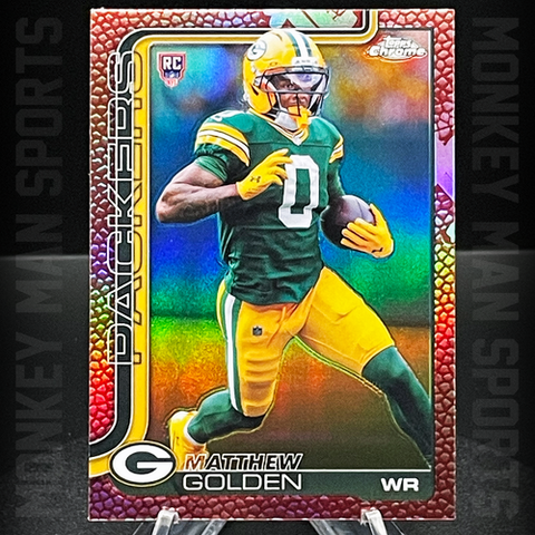 2025 Chrome - Matthew Golden Rookie RC - #333 FOOTBALL LEATHER PACKERS MINT