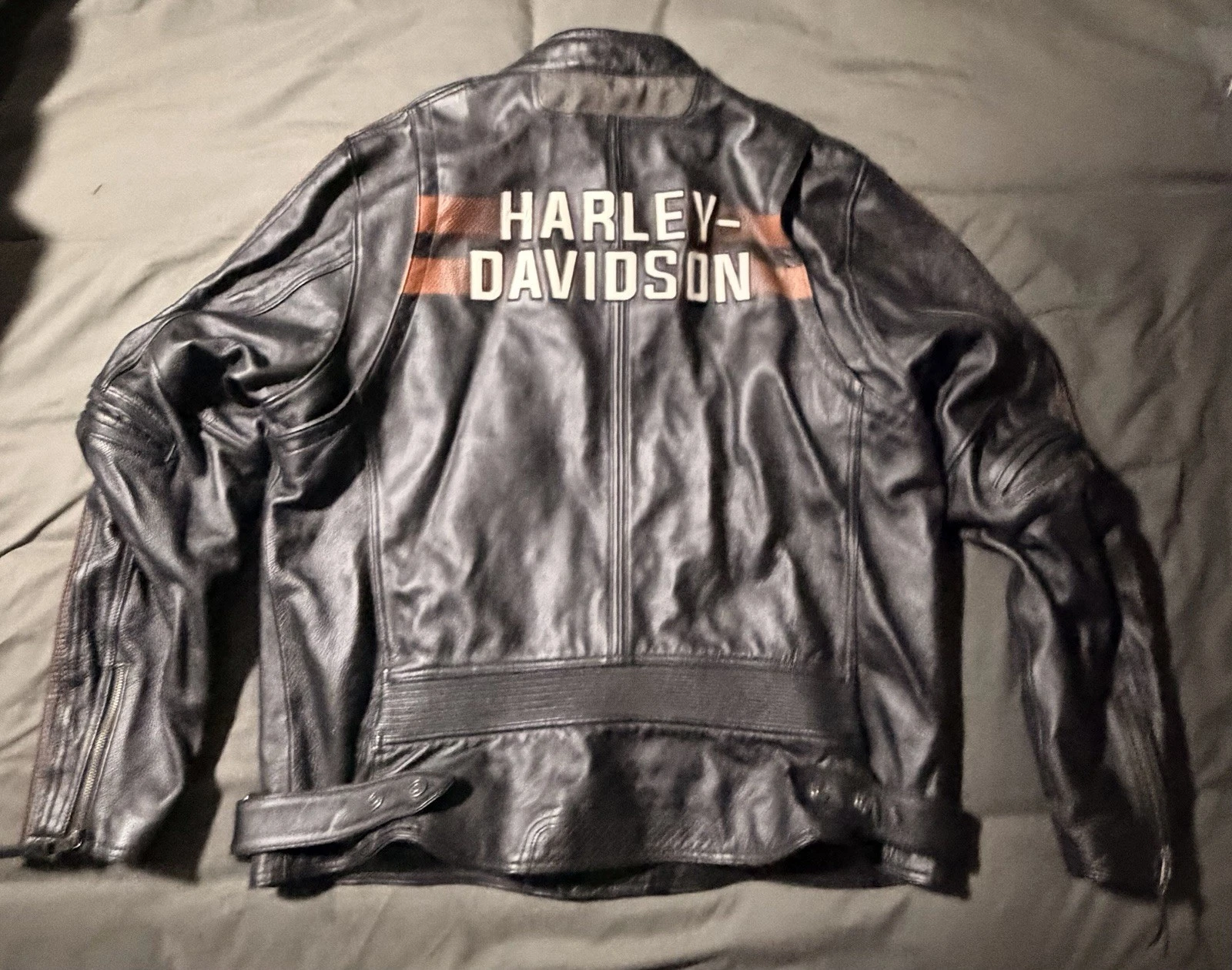 Harley-Davidson Men's Leather Jacket 2XL - product detail image 4