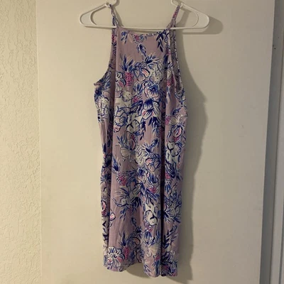 Lilly Pulitzer Margo Dress Light Lilac Trunks In The Air Sz Xs - Image 1 of 4