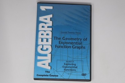 Algebra 1 Lesson 23 Geometry of Exponential Function Graphs DVD