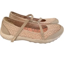 Skechers Be-light Slip On Lace Detail Flat Shoe Size 8