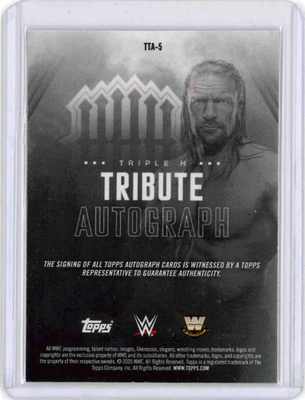TRIPLE H 2025 Topps Universe WWE #TTA-5 Tribute Auto /10 | eBay