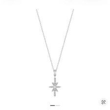 KidMillie David Avalon Necklace 2.0 - Silver Chain with Cubic Pendant