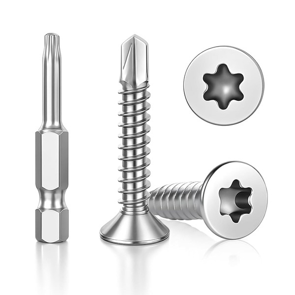 Blechschrauben M4,2 Edelstahl 410, Senkkopf, Selbstschneidend, Torx, FüR-image