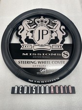 Junction Produce Steering Wheel Cover Blackwhite Small Size 36.5-37.9cm Genuine Junction Produce Steering Wheel Cover Blackwhite Small Size 36.5-37.9cm Genuine