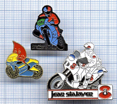 Konvolut Pin's Motorrad Championship Speed Team Stalaven Dakar 1990 Husqvarna / SANG