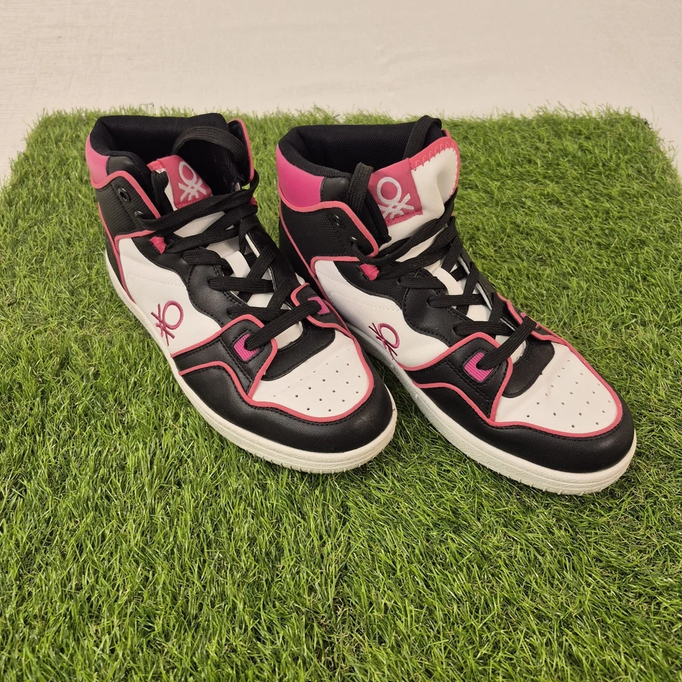 Zapatilla deportiva de caña alta usada UNiTED COLORS OF BENETTON EU40 US7.5 rosa/negro Foto 2 de 4