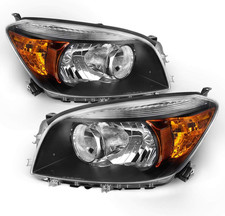 - OE Factory Style for 06-08 Toyota RAV4 XA30 Black Bezel Headlight Headlamps R