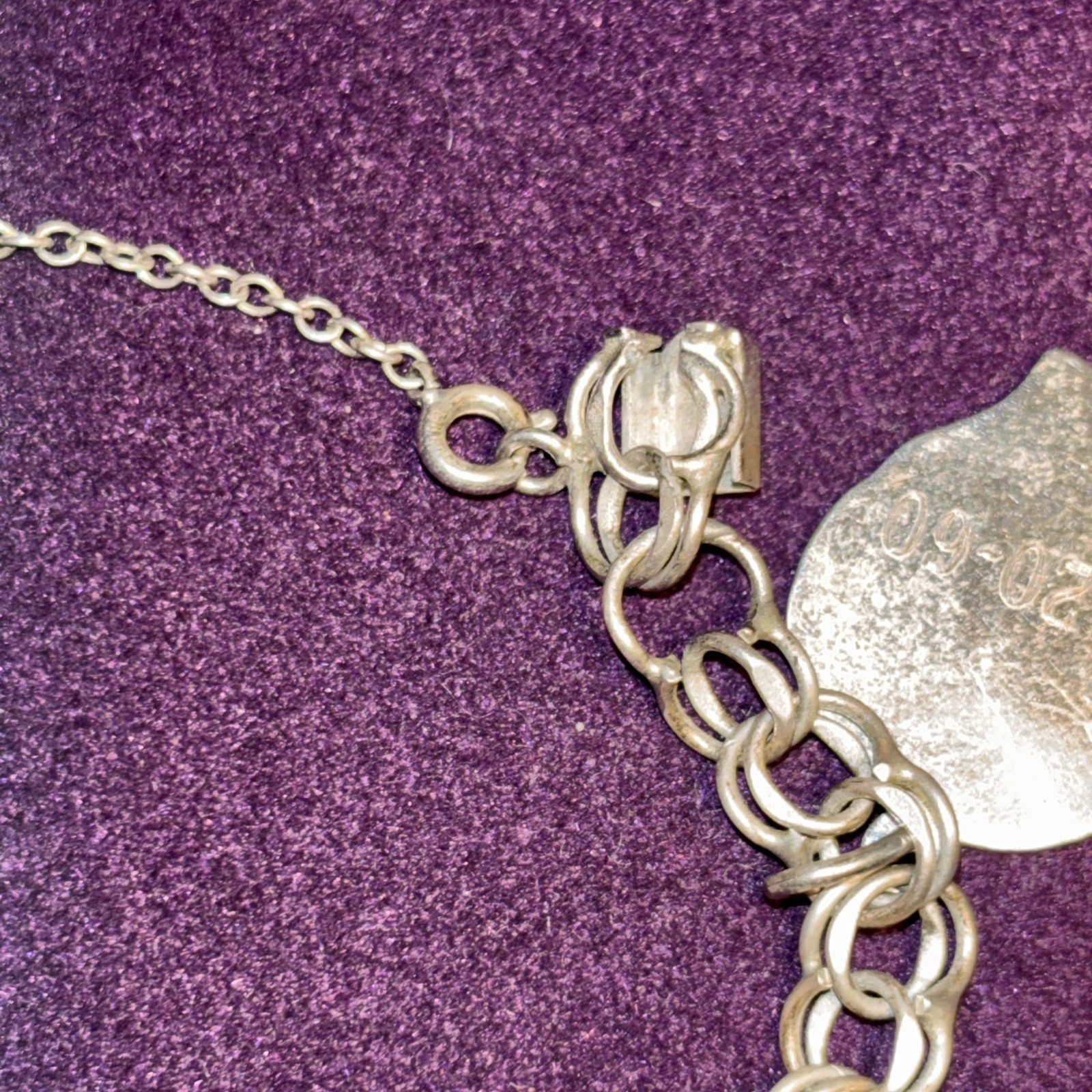 Solid Sterling Silver 925 Hearts Faces Charm Intr… - image 10