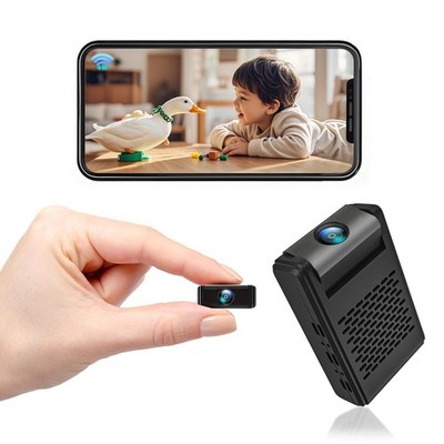 Mini Camara Espia Oculta 4K Ultra HD 180° Cámara Espía Inalámbrica Pequeña 2025