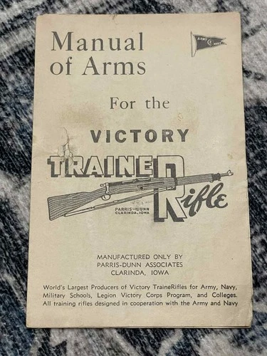 WW2 WWII US Army Military Pocket Guide for the Victory Training Rifle for Kids