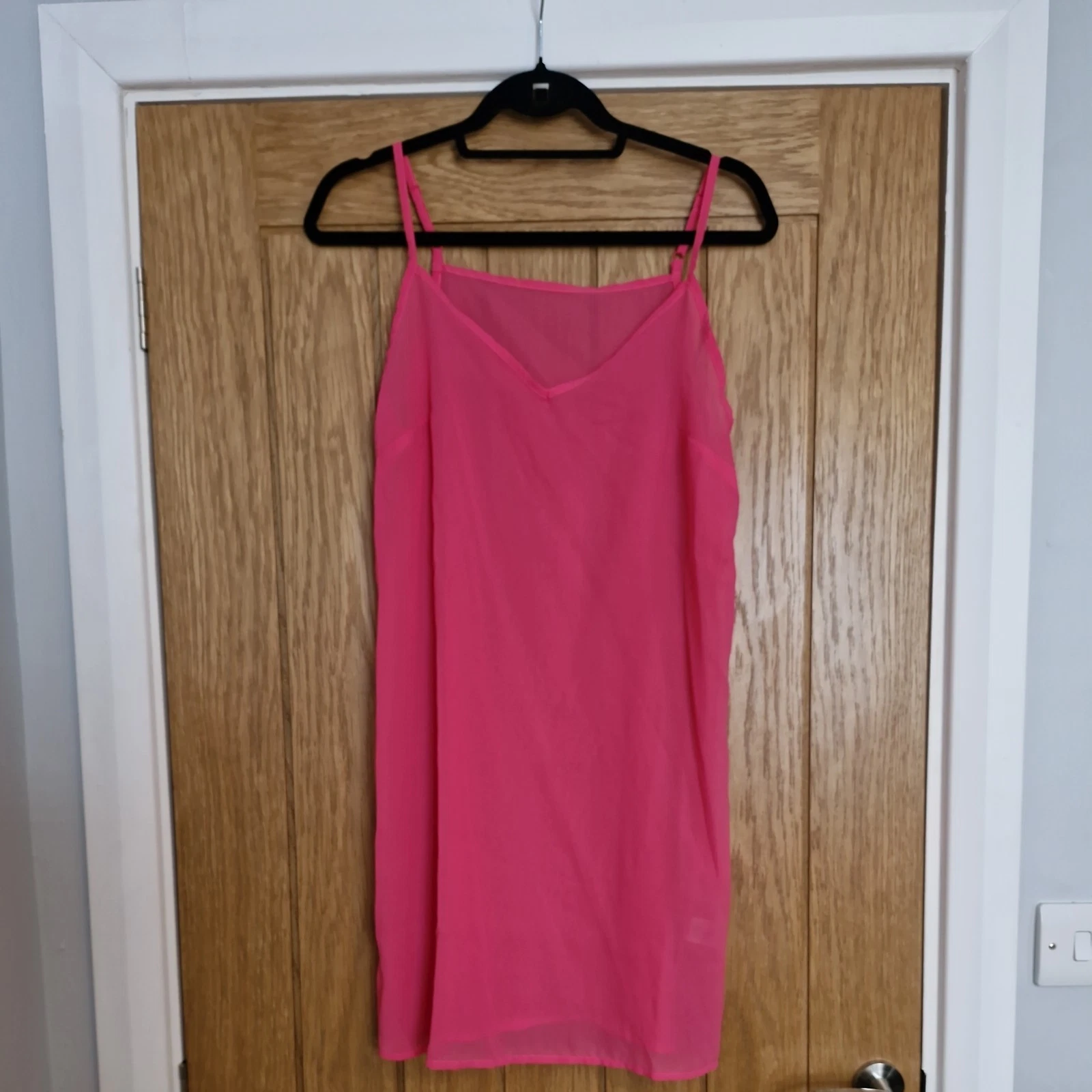 VETEMENTS Crew Clothing Company Vestito Camicia Rosa Con Cintura Nuovo Con Etichetta Taglia 10