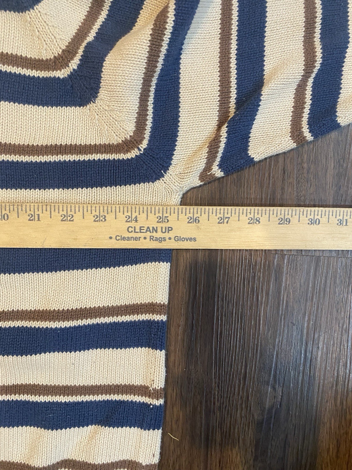 Basic Editions Stripped Knitted Sweater Size XL - image 5