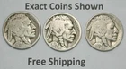 1920-P-D-S Buffalo Indian Head Nickel year mint set of 3 coins Free Shipping