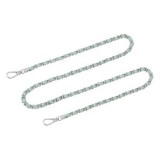 Purse Strap, 47" Leather for Shoulder and Cross Body Strap Light Green, Silver 