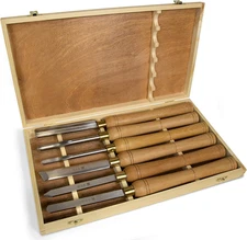 CH11 6-Piece Artisan Chisel Set with 6-Inch High-Speed Steel Blades and 10-Inch 