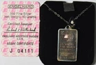 New Listing10 Grams Engelhard .999 Fine Silver Bar Pendant Necklace With COA; Vintage!