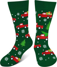 Funny Christmas Socks for Men Women Teens Boys - Novelty Funky Socks - Fun Xmas