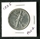1935 WALKING LIBERTY HALF DOLLAR AU+