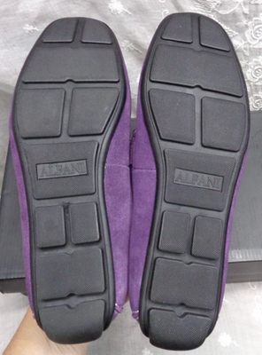 Alfani Rich Purple Suede Loafers ALFANI Salpur SHADOW PURPLE Suede Leather Penny Loafer Slip  main image 4