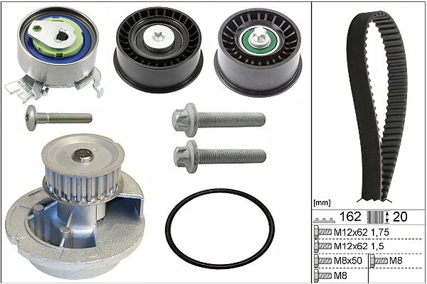 INA Wasserpumpe + Zahnriemensatz Mit Wasserpumpe FüR Opel Astra G Mk IV (G)-image