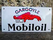 Plaque émaillée Mobil