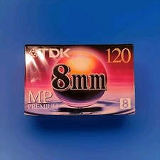 TDK MP Premium 8mm 120min Video Camcorder Cassette Tape P6-120MP Brand New