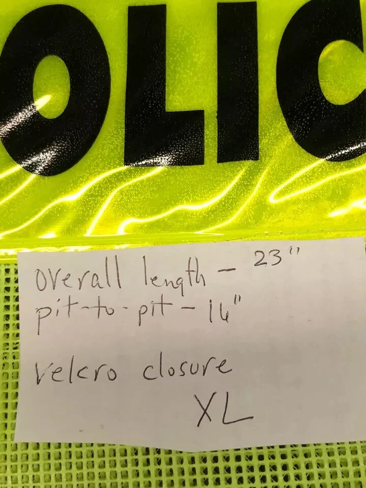 COSTUME XL Service Public Hi-Vis Contrast Reflective Safety Workwear Mesh Vest - product detail image 3
