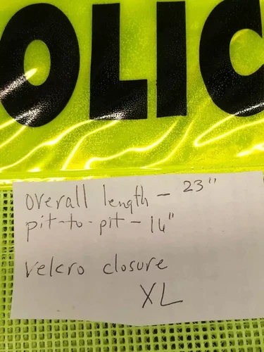 COSTUME XL Service Public Hi-Vis Contrast Reflective Safety Workwear Mesh Vest image 3