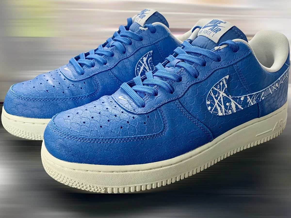 Nike AF1 Air Force 1 Low Custom Star Blue 718152 405 UK 8.5 EUR 43 2016