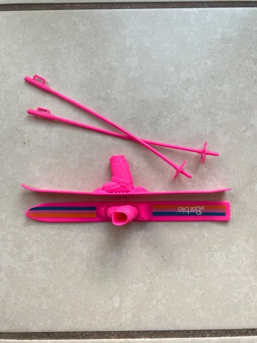 Mattel Barbie Snow Ski Fun Replacement Doll Parts Accessories Vtg Neon Pink 90s