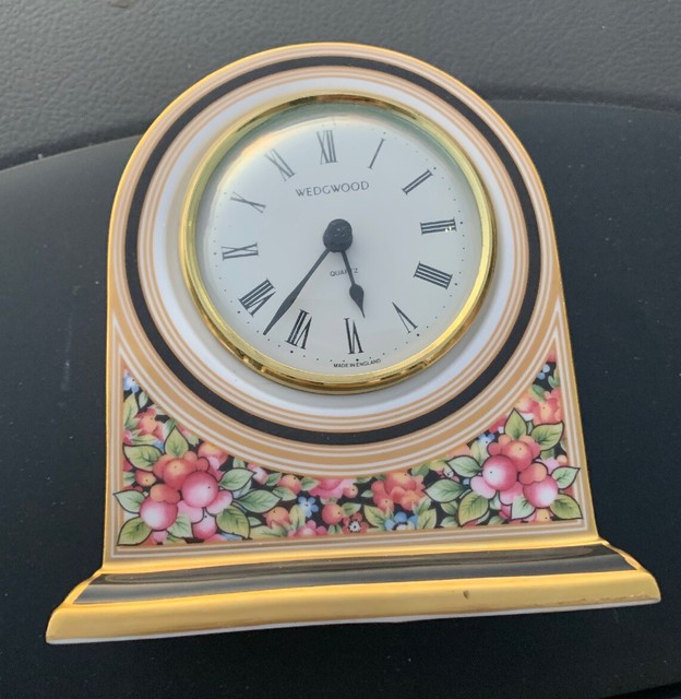Wedgewood Clio Pattern Bone China Quartz Clock Made In England. eBay