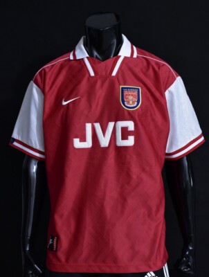 1996-98 Nike Arsenal FC GUNNERS London Home Football Shirt SIZE XL