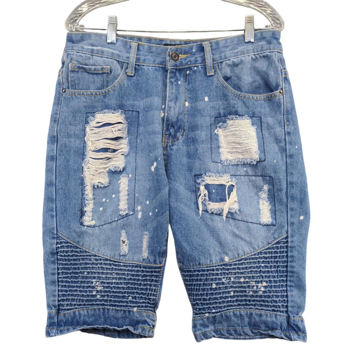 Chloé - Teen Girls Blue Patchwork Denim Jeans | Childrensalon