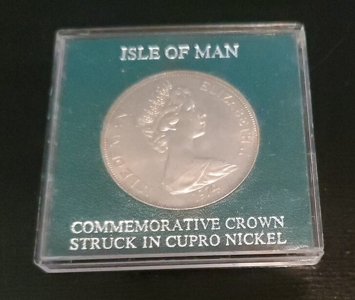 Isle of Man Commemorative One Crown 1974 - Winston Churchill