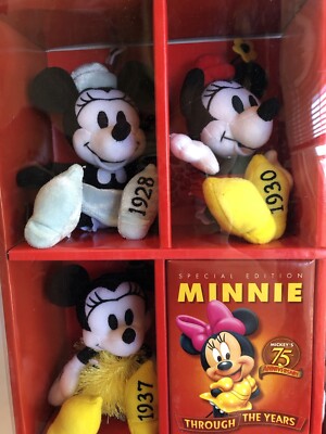 NEW Disney Minnie Mouse Through the Years Plush Special Edition