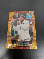 SANTOS ESCOBAR 2022 Panini Select WWE Debut ORANGE FLASH Prizm