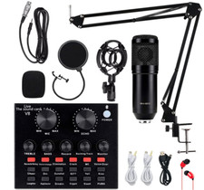 Home Studio Recording Kit Podcast Music Mixer Equipment Condenser Microphone Set