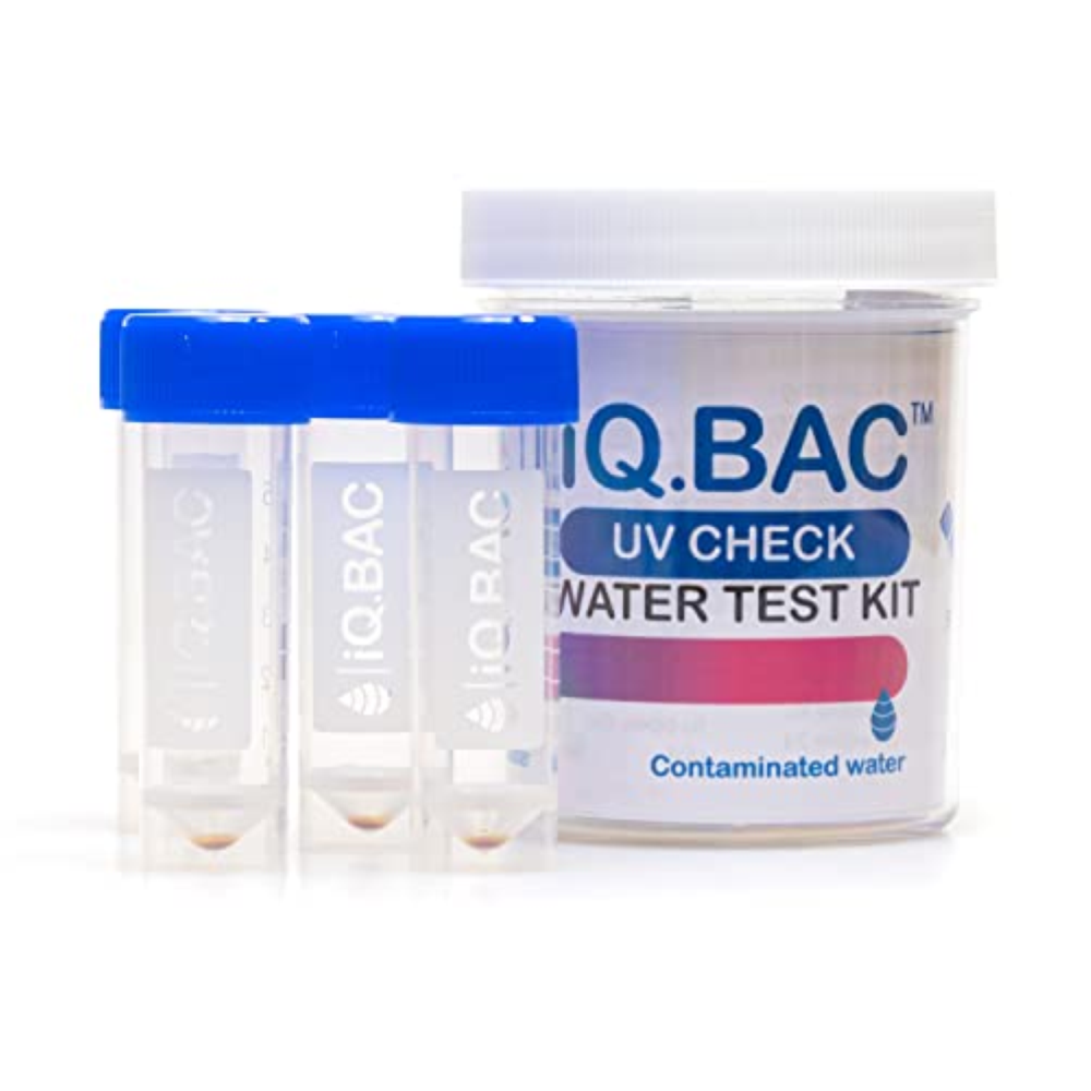 IQ.BAC UV 4x Kit Analisi Acqua Potabile Test Acqua Piscina Controllo Dell'acqua