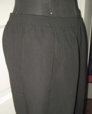 ALFRED DUNNER Black Pull on Pants Slacks Trouser 14 LAST TIME